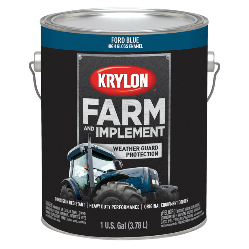 Krylon K01967000 Farm & Implement Paint, Ford Blue, 1 Gallon