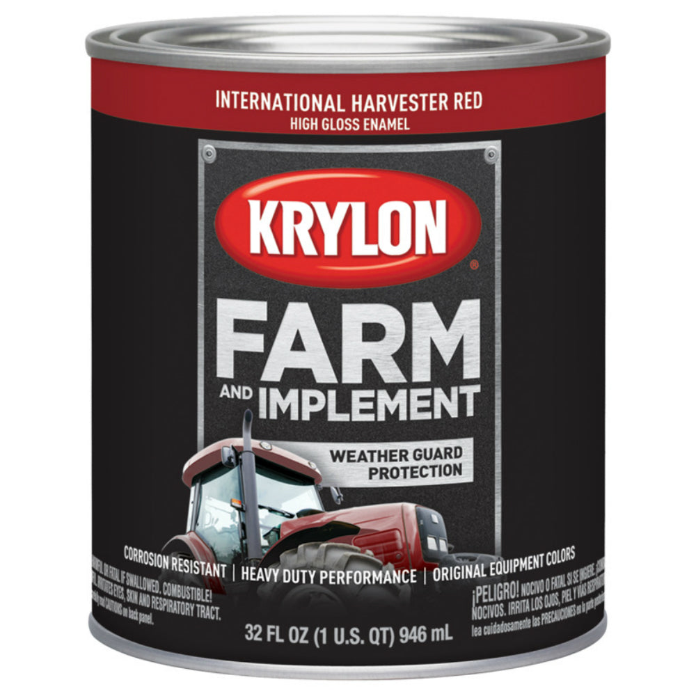 Krylon K02024000 Farm & Implement Paint, Int'l Hrvstr Rd, 1 Quart