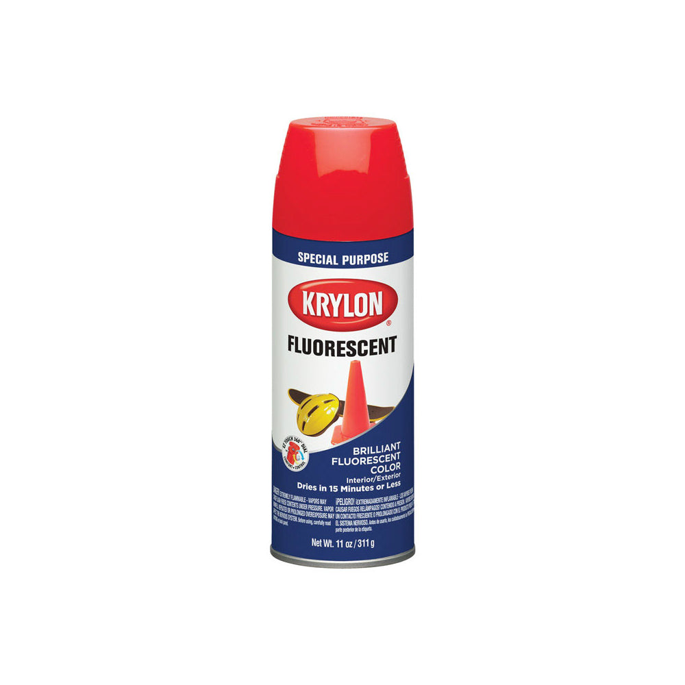 Krylon K03105 Fluorescent Spray Paint, Cerise, 11 Oz