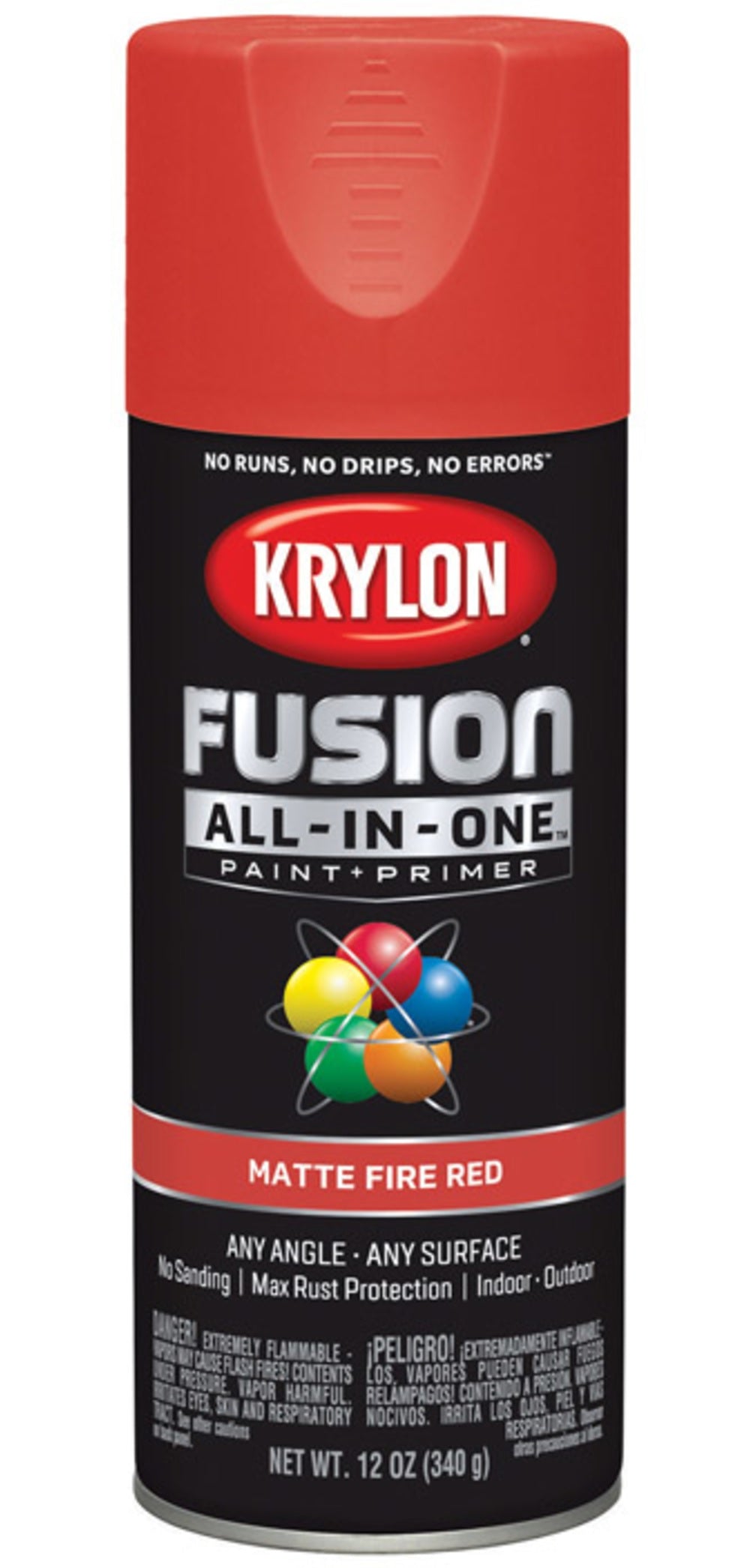 Krylon K02756007 Fusion Paint + Primer Spray Paint, 12 Oz