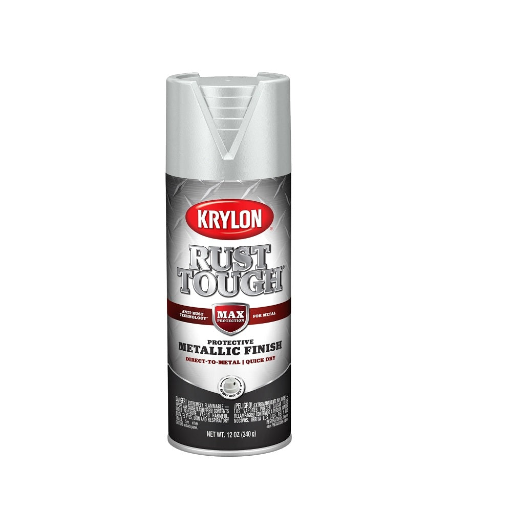 Krylon K09232008 Rust Tough Metallic Enamel, 12 Ounce