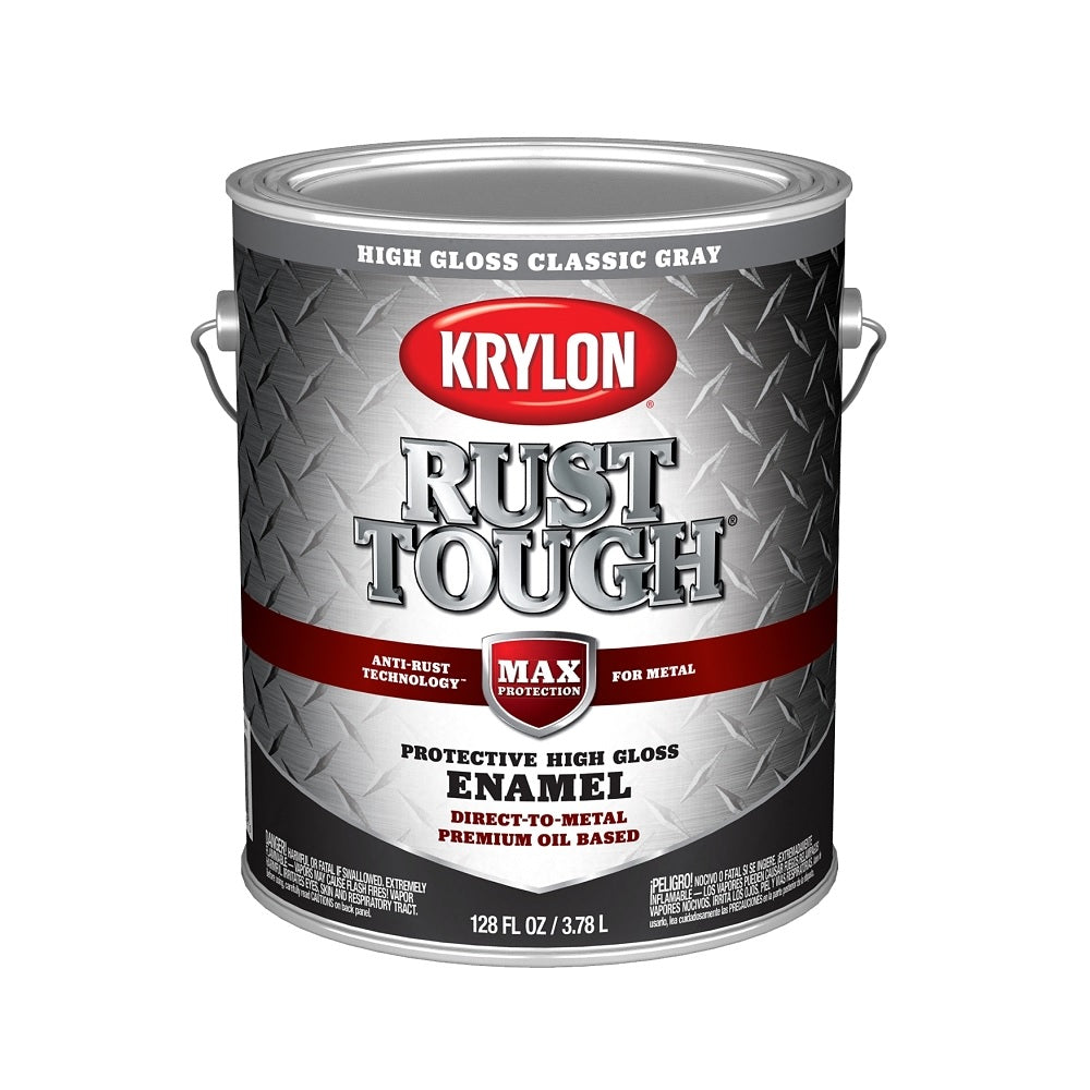 Krylon K09738008 Rust Tough Rust Preventative Brush-On Enamel, 1 Gallon
