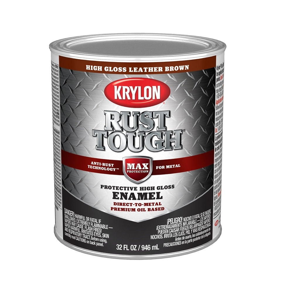 Krylon K09766008 Rust Tough Rust Preventative Brush-On Enamel, 1 Quart
