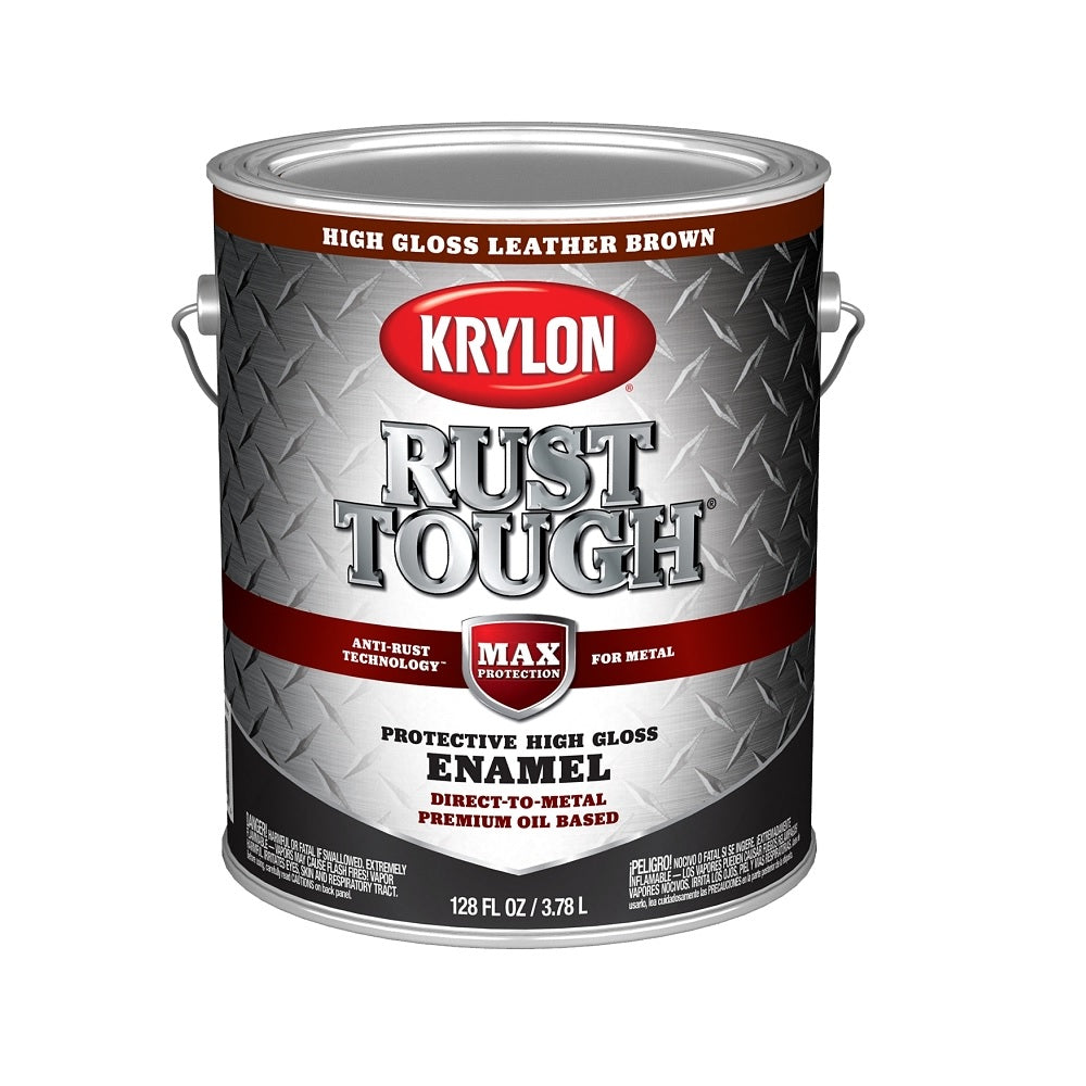Krylon K09740008 Rust Tough Rust Preventative Brush-On Enamel, 1 Gallon
