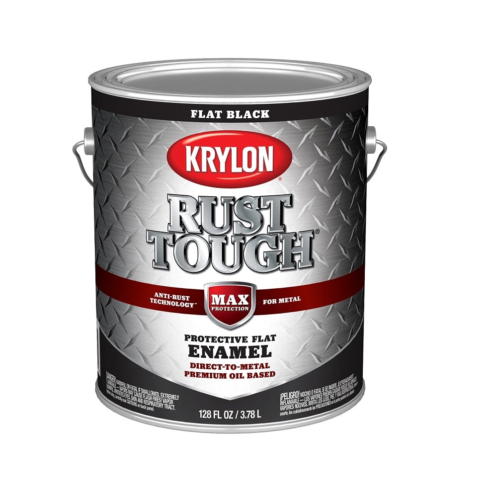 Krylon K09731008 Rust Tough Rust Preventative Brush On Enamel, 1 Gallon