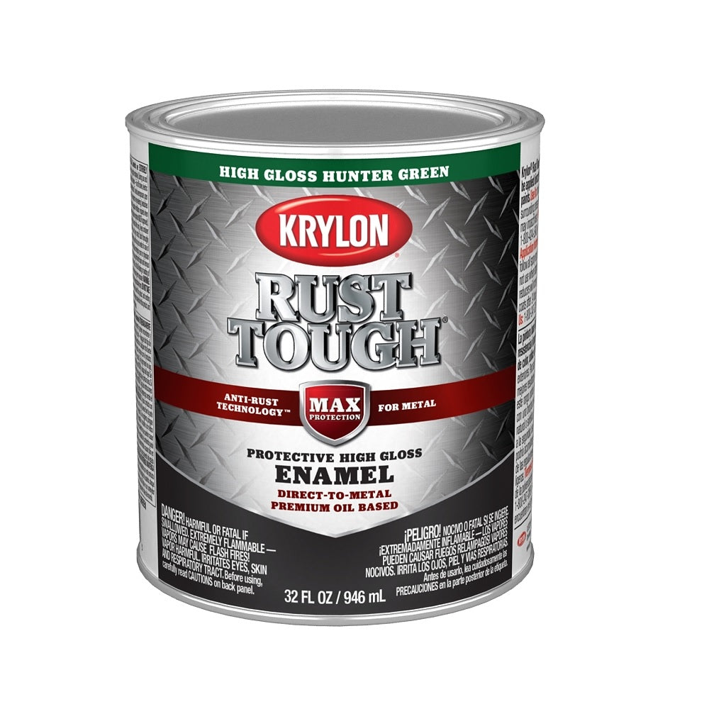 Krylon K09714008 Rust Tough Rust Preventative Brush-On Enamel, 1 Quart