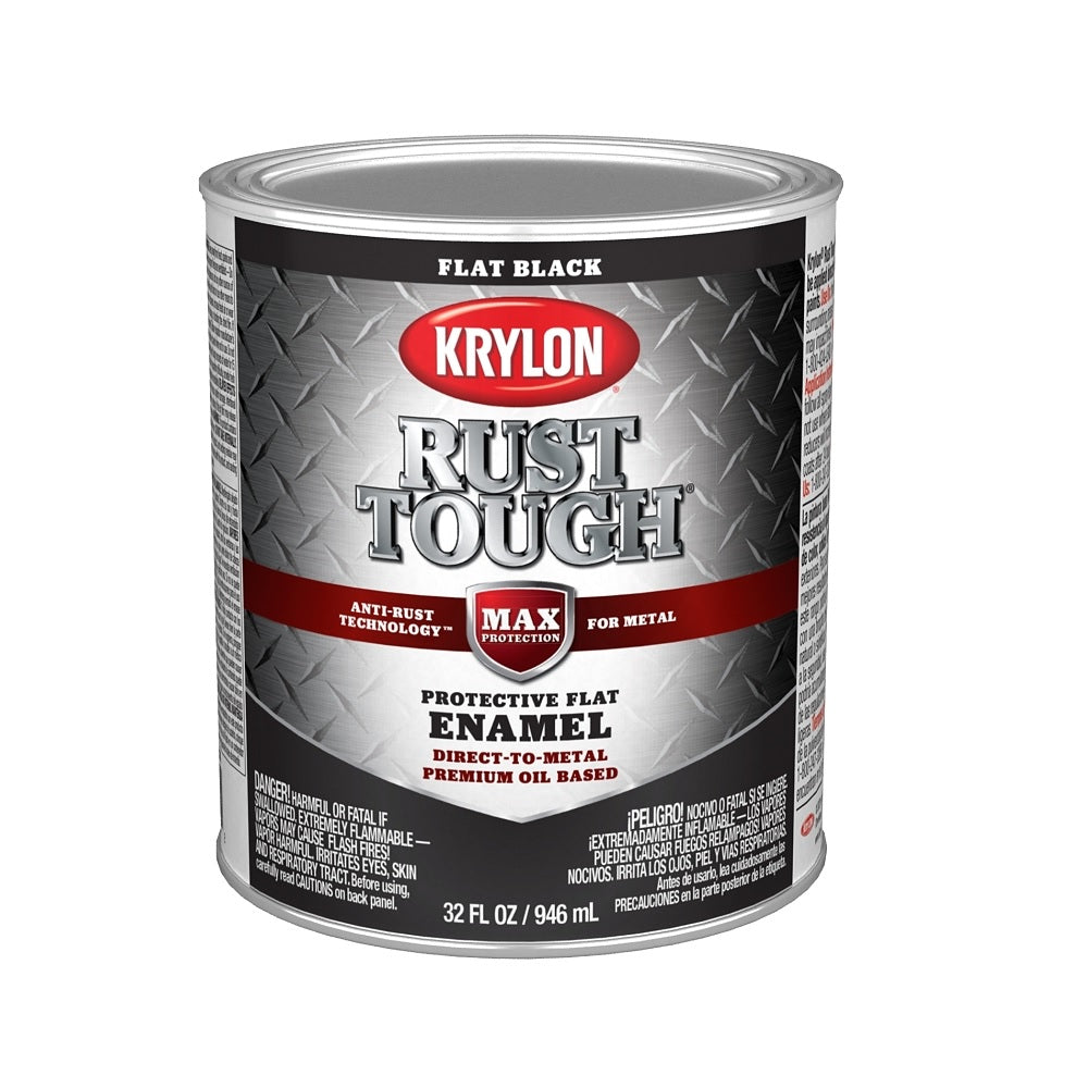 Krylon K09711008 Rust Tough Rust-Preventative Paint, 1 Quart