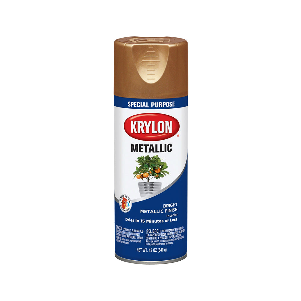 Krylon K01709777 Special Purpose Metallic Copper Spray Paint, 12 oz