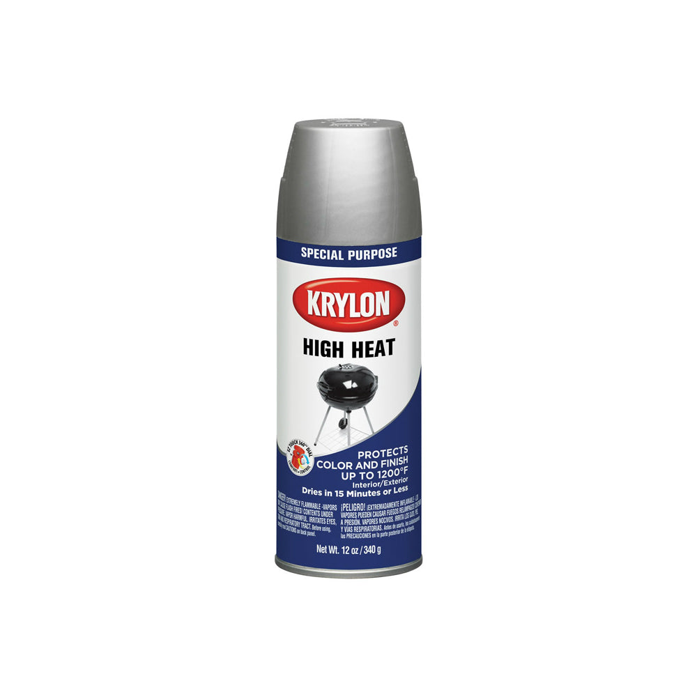 Krylon K01407000 Special Purpse High Heat Spray Paint, 12 oz