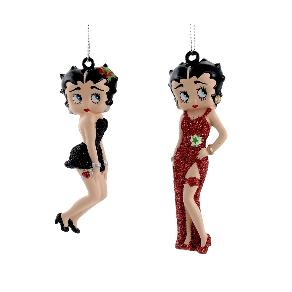 Kurt S Adler BB1151 Blow Mold Betty Boop Christmas Ornament, 4"