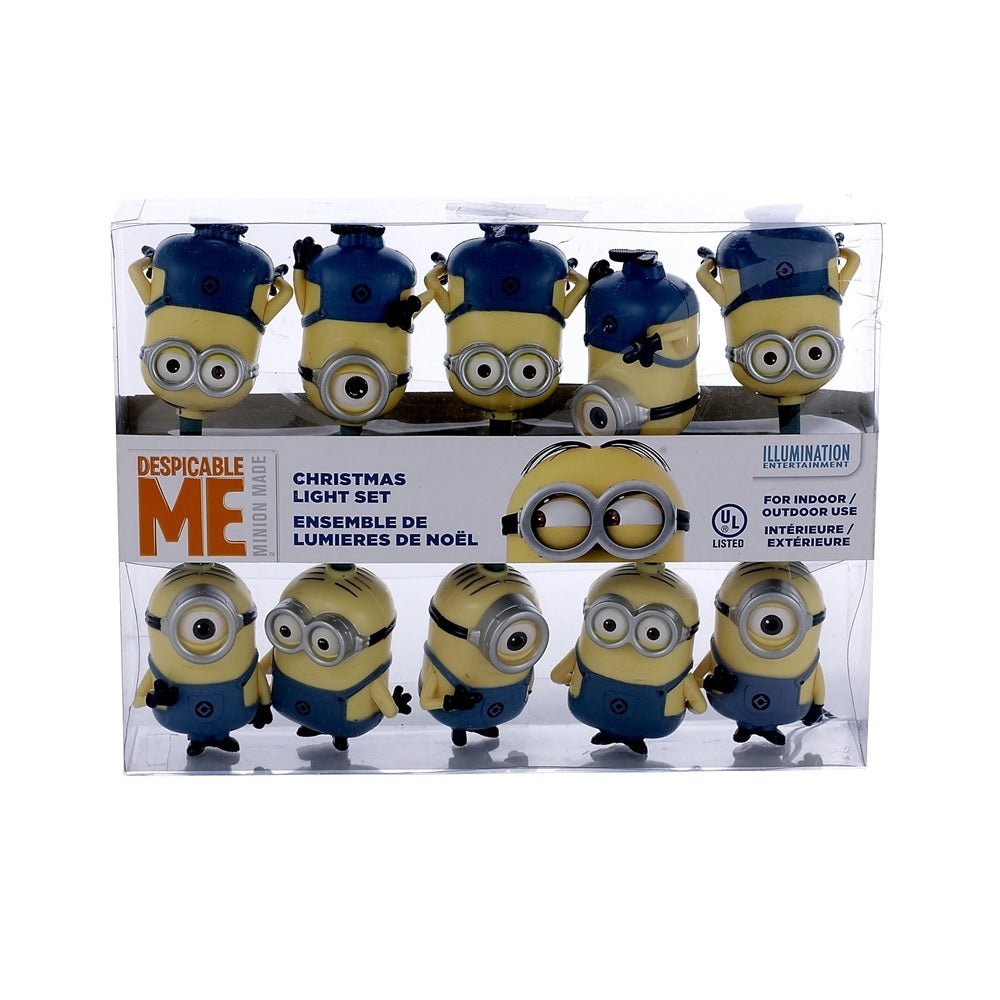 Kurt S Adler DE9141 Despicable Me Minions Christmas Light Set, 12'