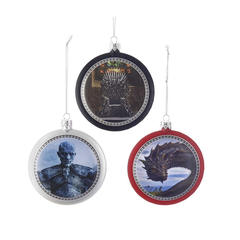 Kurt S Adler GO1172 Game of Thrones Christmas Disc Ornament, 86 MM
