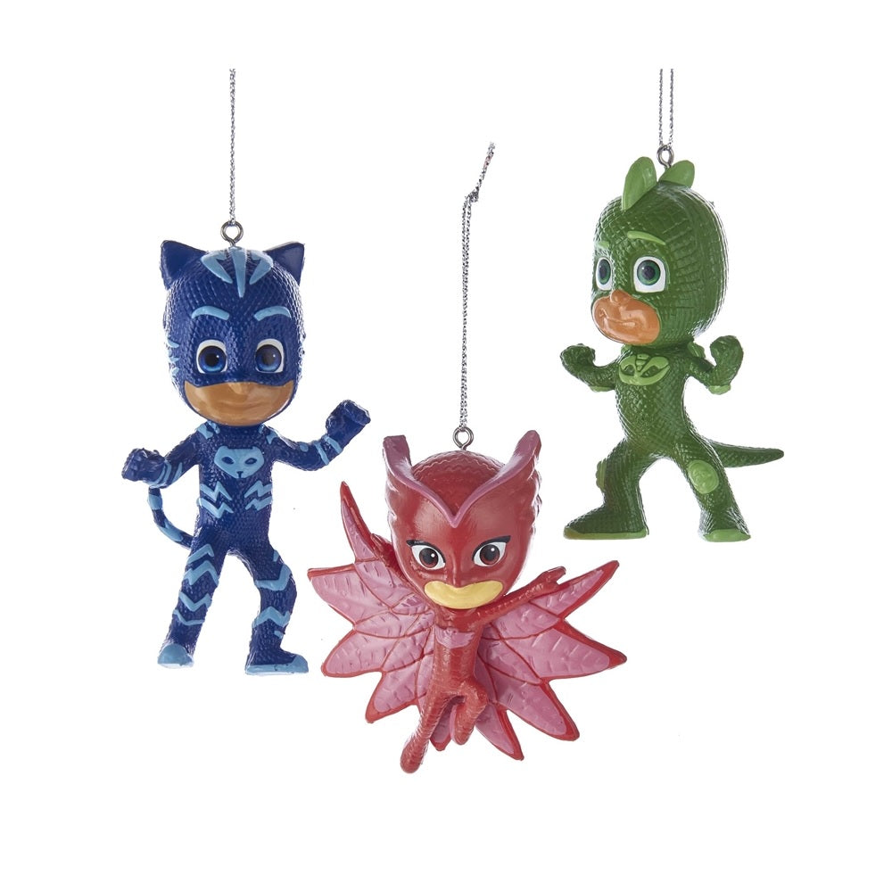 Kurt S Adler PJ1171 PJ Masks Christmas Ornaments, 3-1/2"