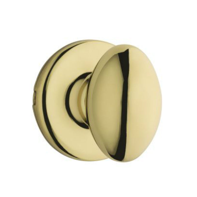 Kwikset 605AO-3S Aliso Double Cylinder Interior Handleset, Bright Brass