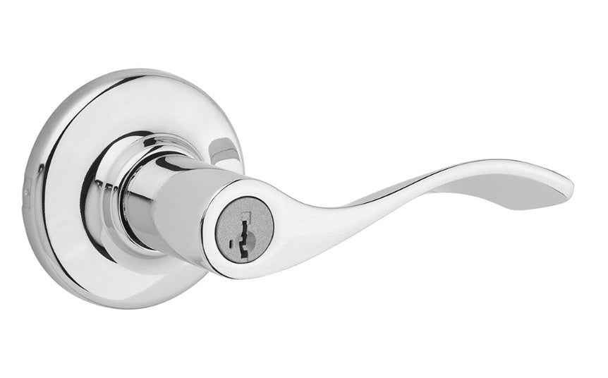 Kwikset 405BL 26 SMT Balboa Keyed Entry Lever, Polished Chrome