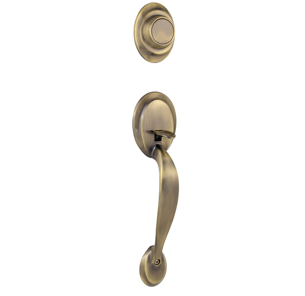 Kwikset 699DA 5 LIP Dakota Outside Dummy Handleset, Antique Nickel