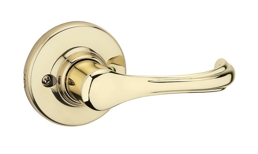 Kwikset 488DNL 3 Dorian Dummy Lever, Polished Brass