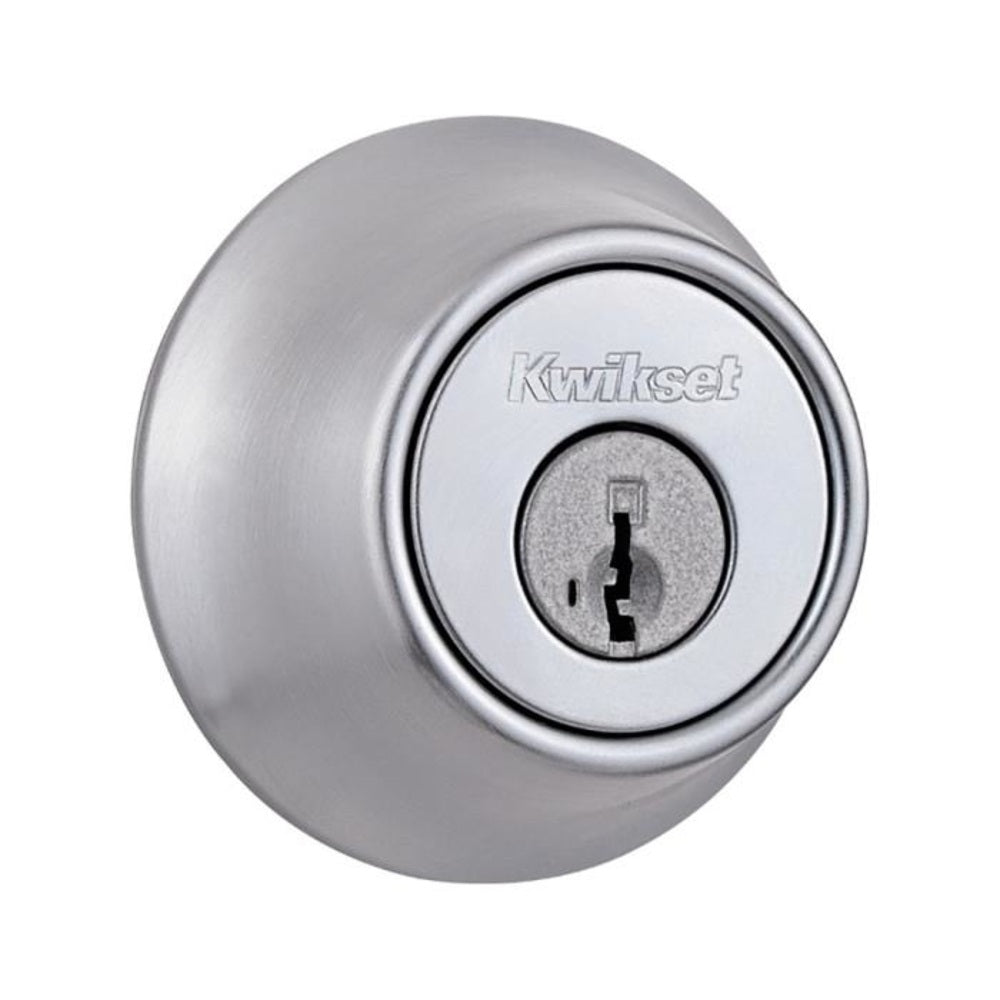Kwikset 665 26D SMT  Double Cylinder Deadbolt With SmartKey, Satin Chrome
