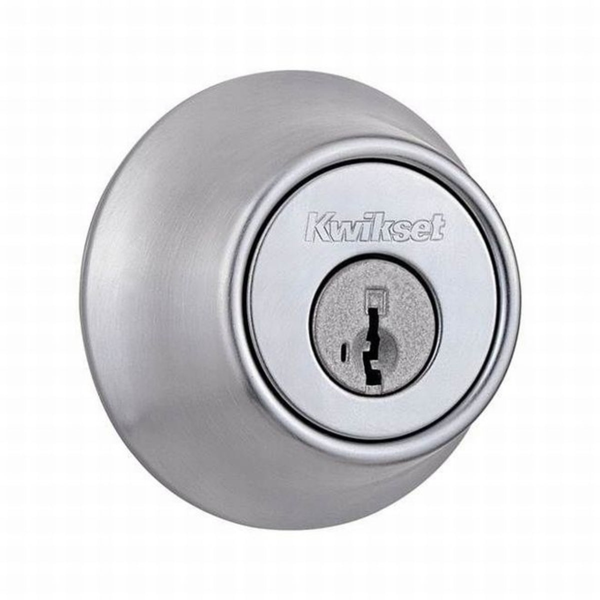 Kwikset 660-26DS Single Cylinder Deadbolt SmartKey, Satin Chrome
