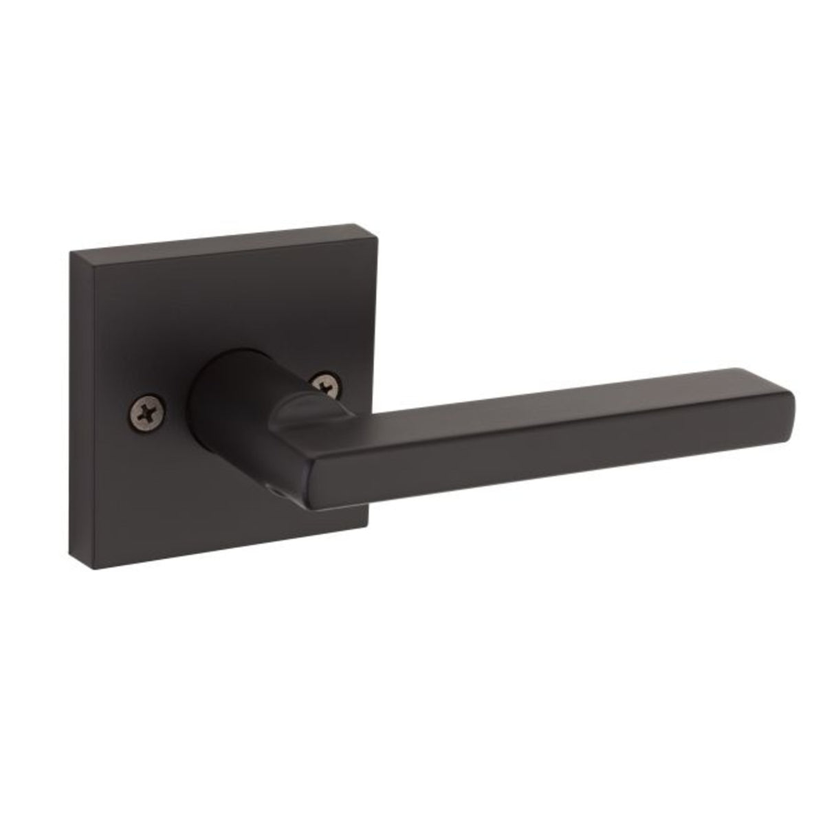 Kwikset 157HFL SQT 514 Halifax Square Single Dummy Lock, Iron Black