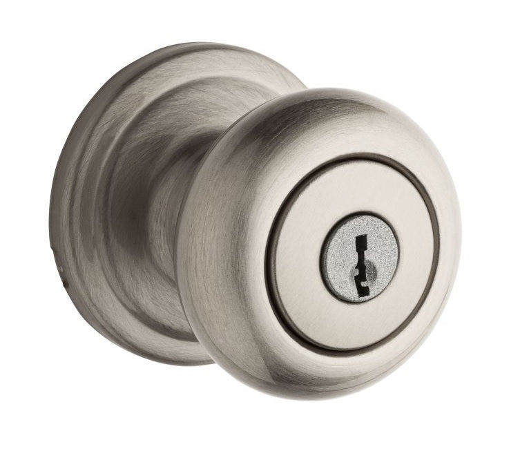 Kwikset 740H-15GC Hancock Keyed Entry Door Knob, Satin Nickel