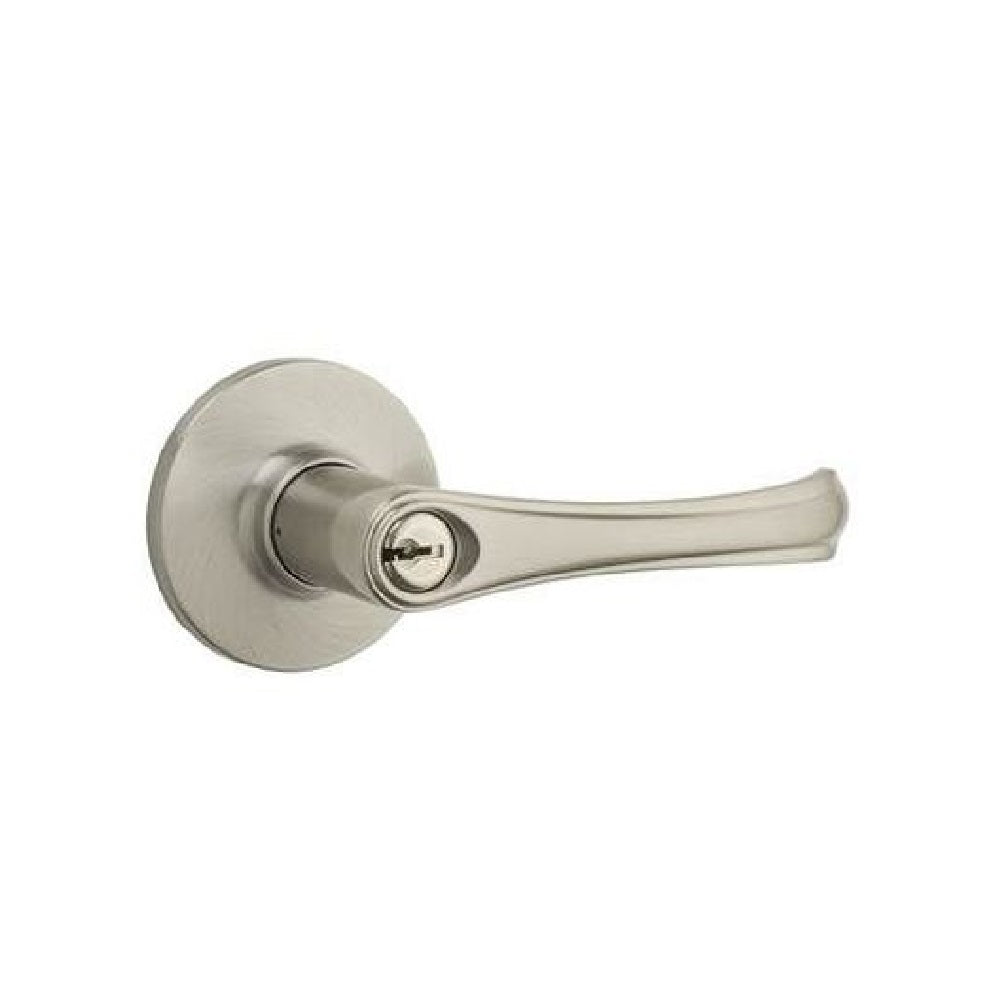 Kwikset Safelock SL5000GV-15V1 Grapevine Round Corner Adjustable Entry Lock, Satin Nickel