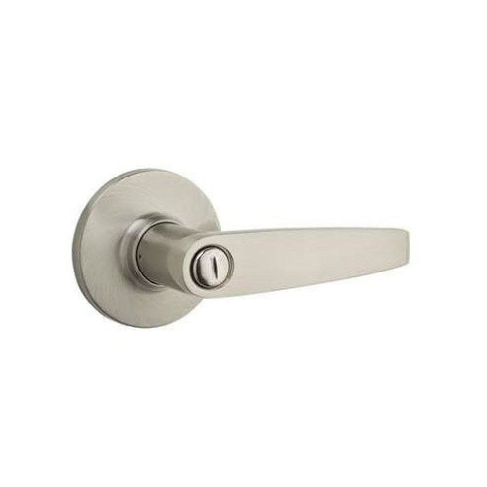 Kwikset Safelock SL3000WI-15V1 Winston Privacy Round Corner Adjustable Latch, Satin Nickel