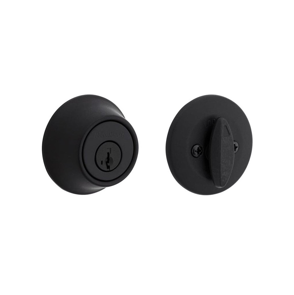 Kwikset 96600-710 SmartKey Deadbolt, Matte Black