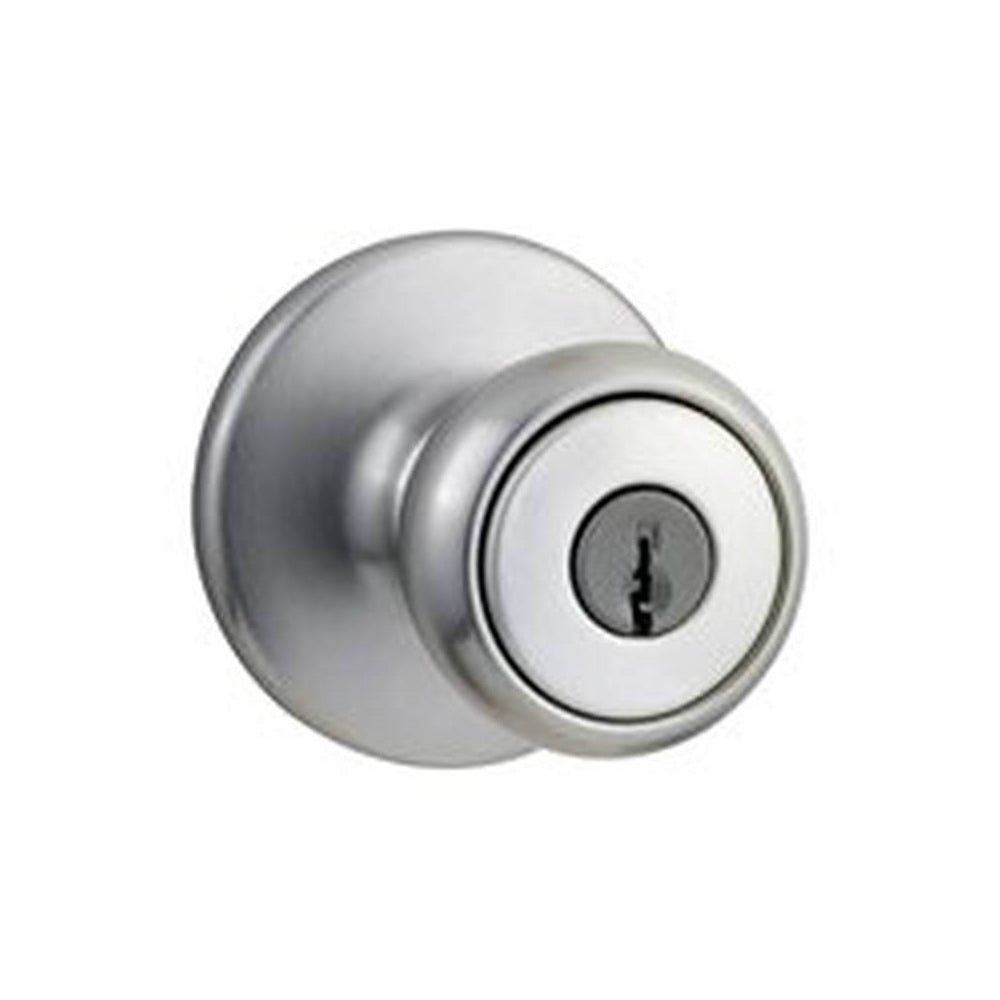 Kwikset 400T26DRCLRCSK3BX K3 Tylo Entry Knob Lock, Satin Chrome