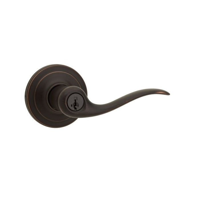 Kwikset 740TNL-11PS Tustin Entry Door Lock SmartKey, Venetian Bronze