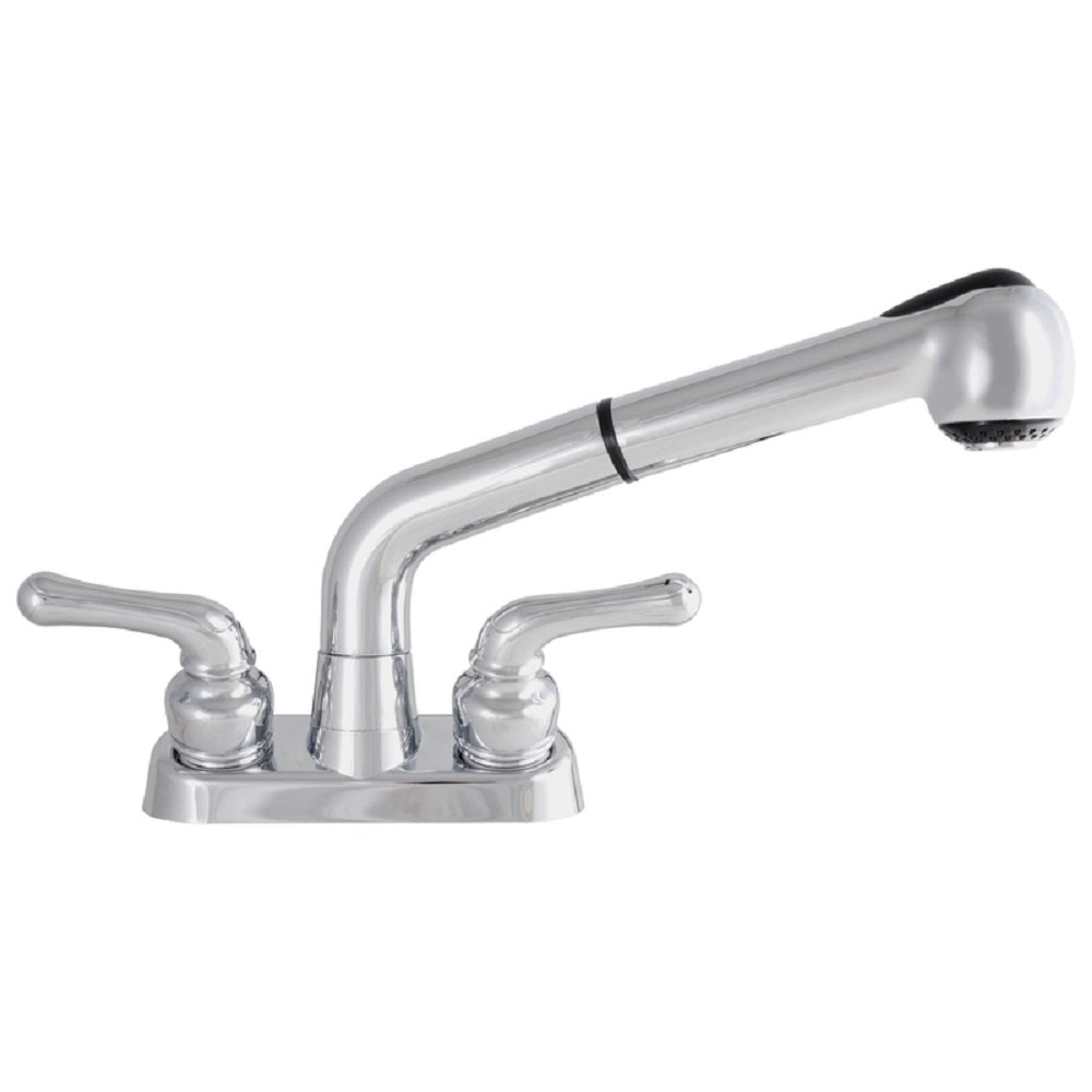 LDR 012 52445CP Exquisite Two Handle Pull-Out Laundry Faucet, Chrome