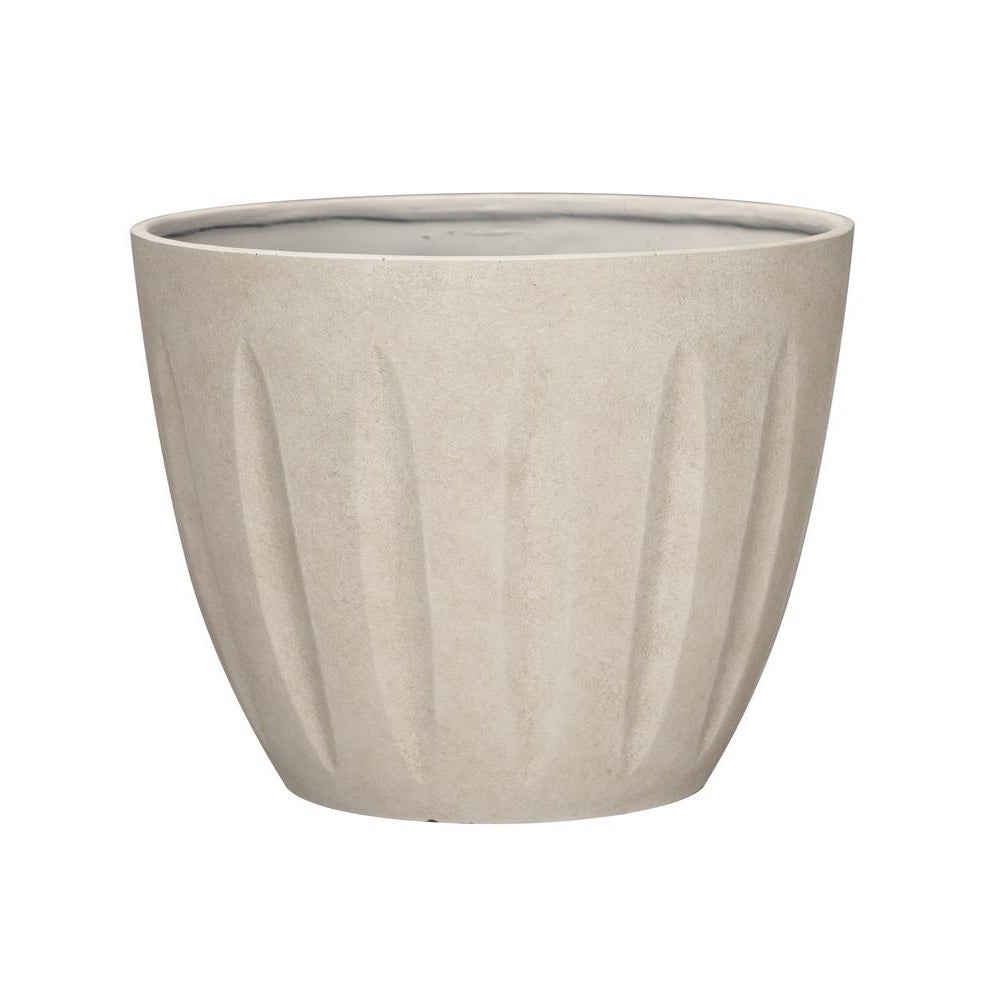 L&G Solutions PVI8012TSI Spritzer Round Planter, Sand, Polyresin