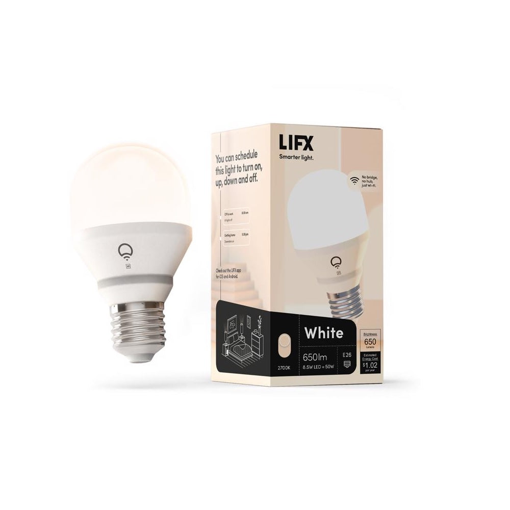 LIFX L3A19LW06E26US LED Bulb, 8.5 Watts