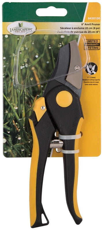 Landscapers Select GP1036 Anvil Pruner Shear, Plastic Handle, 8"