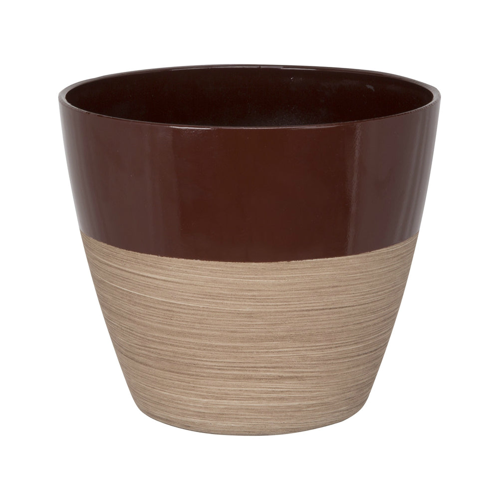 Landscapers Select PT-S068 Round Resin Planter, 8"
