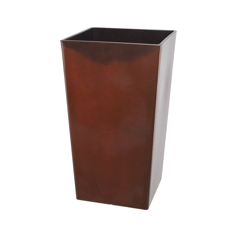 Landscapers Select PT-S066 Tall Square Rasin Planter, 12"