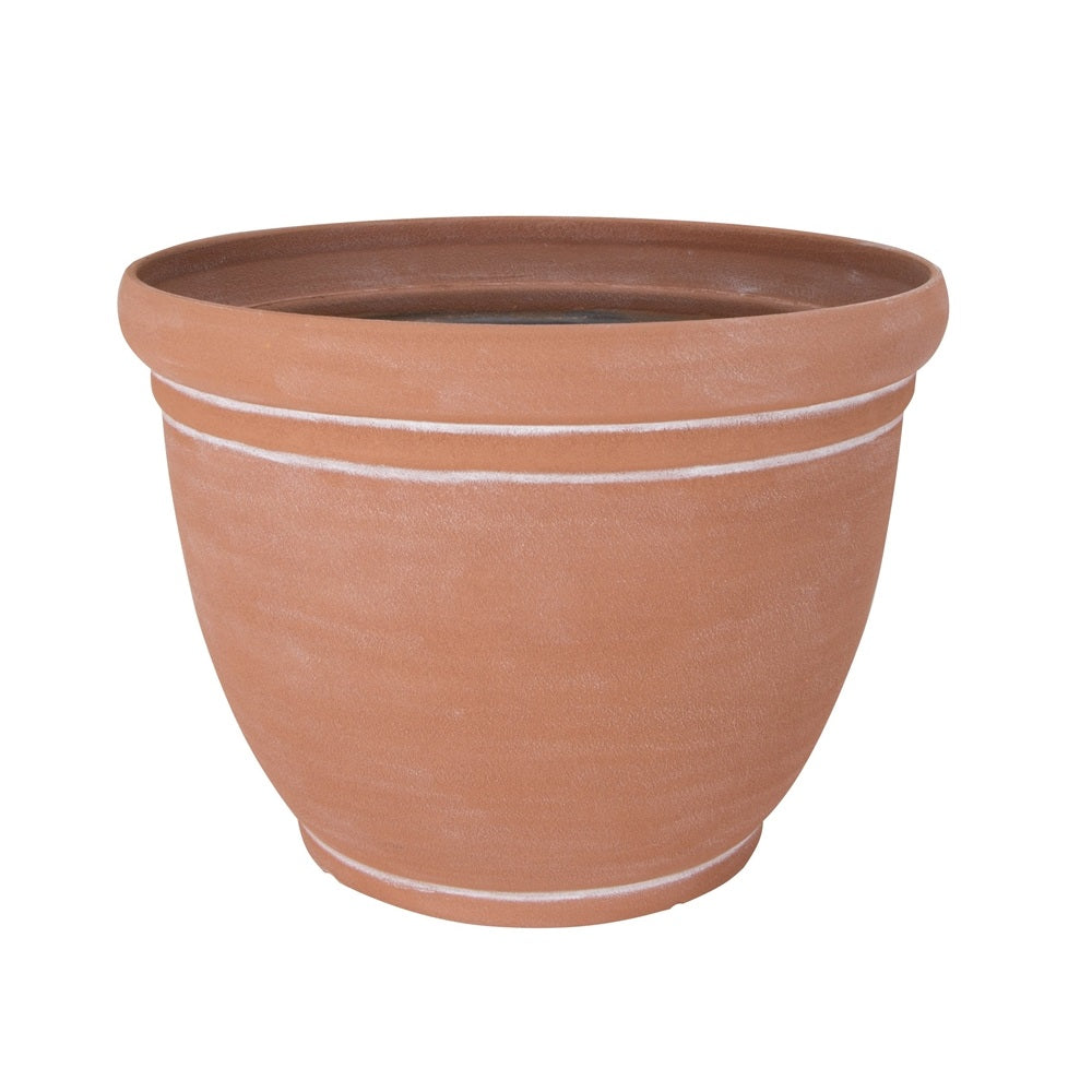 Landscapers Select PT-S060 Terra Cotta Resin Planter, 18"