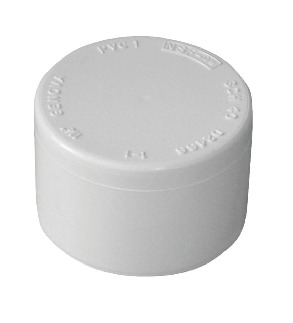 Lasco 447007BC Pipe Cap, 3/4 Inch, White