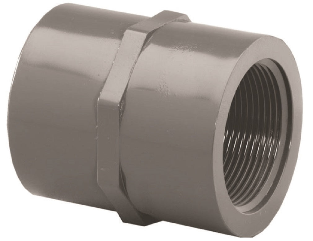 Lasco 835010BC Pipe Adapter, 1 Inch, Gray
