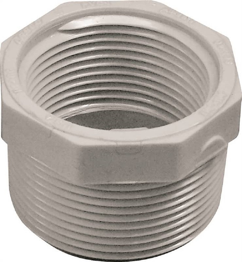 Lasco 439212BC Pipe Reducing Bushing, 1-1/2 Inch x 1-1/4 Inch, White