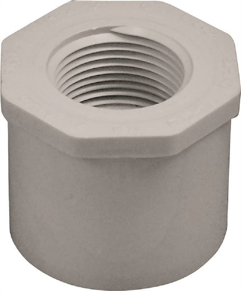 Lasco 438167BC Pipe Reducing Bushing, 1-1/4 Inch x 3/4 Inch, White