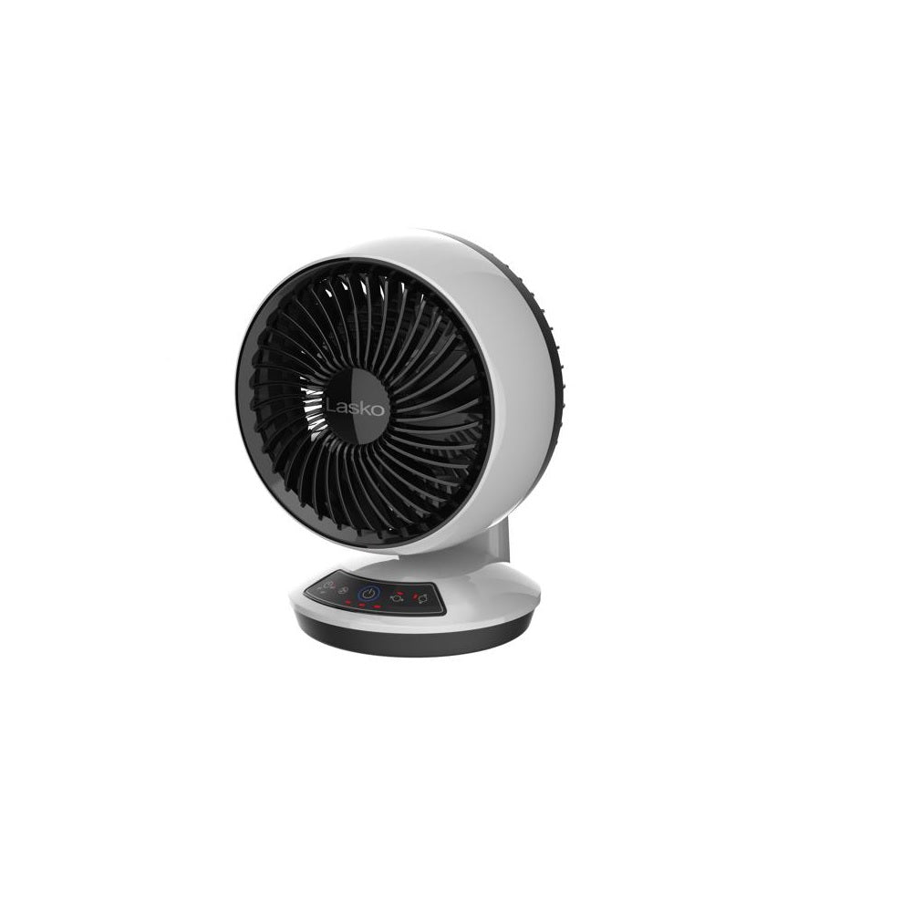 Lasko A12558 Oscillating Air Circulator Fan, Black/White