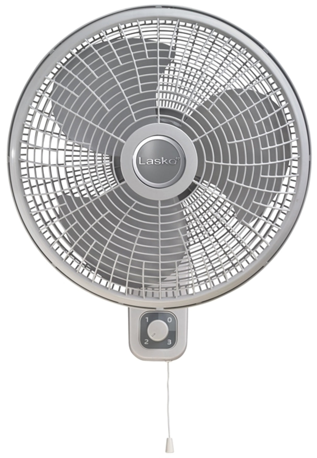 Lasko M16900 Oscillating Wall Mount Fan, White/Gray