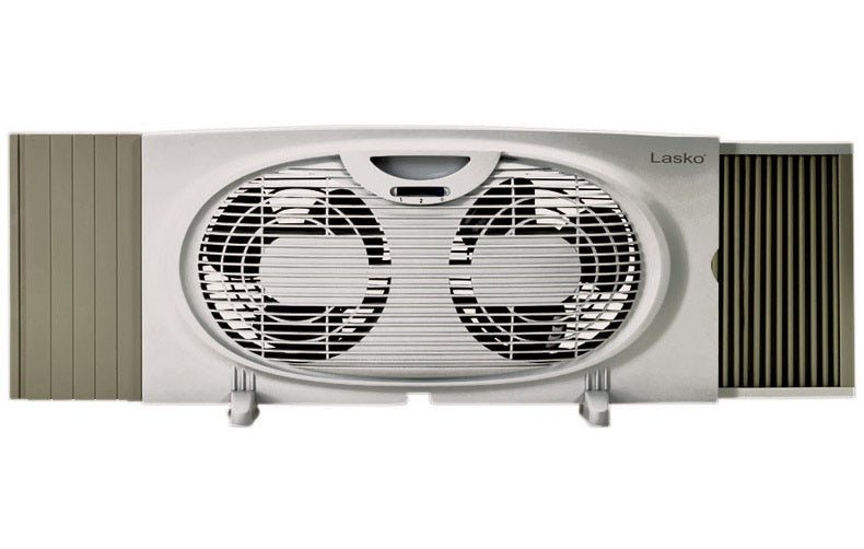 Lasko W07350 Twin Electric Window Fan, 3 Speed