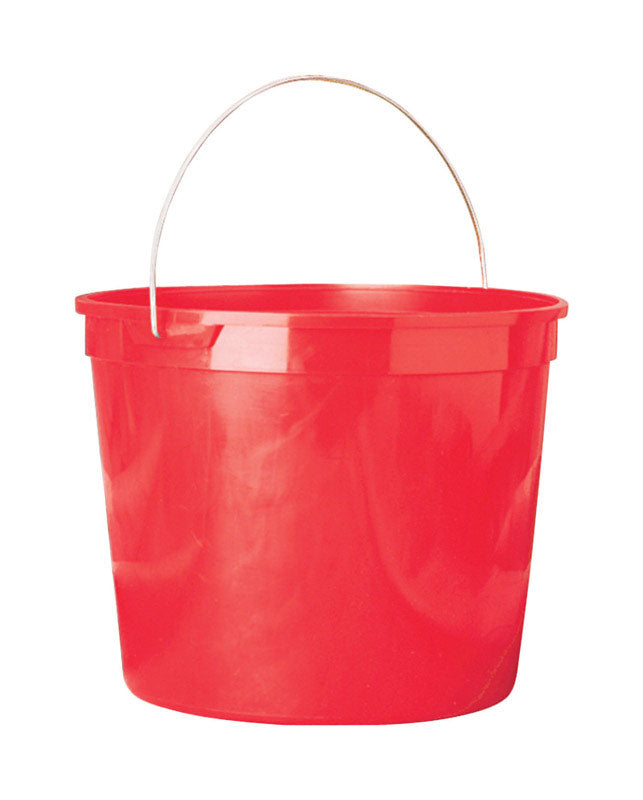 Leaktite 10Q12RED012 Bucket, Plastic, Red