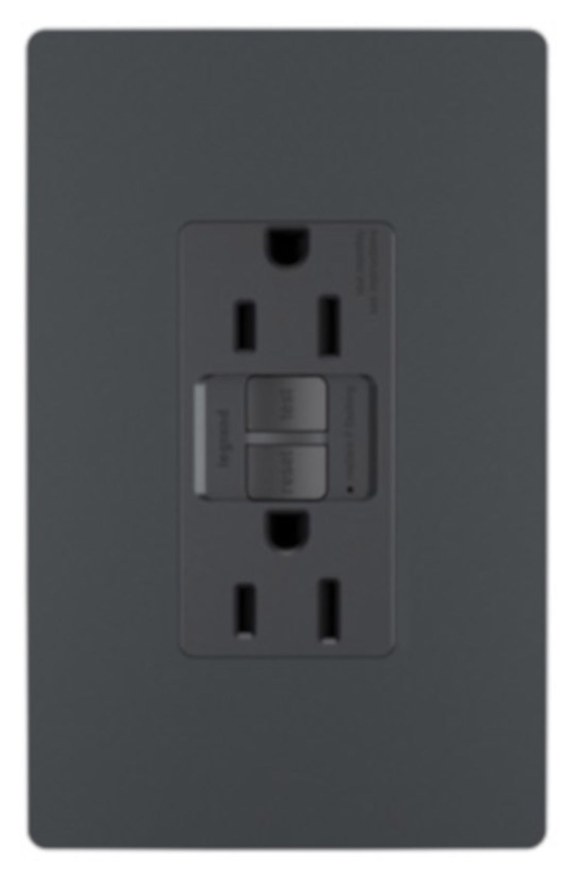 Legrand 1597TRGCC4 Radiant Self-Test Duplex GFCI Outlet, 15 Amp