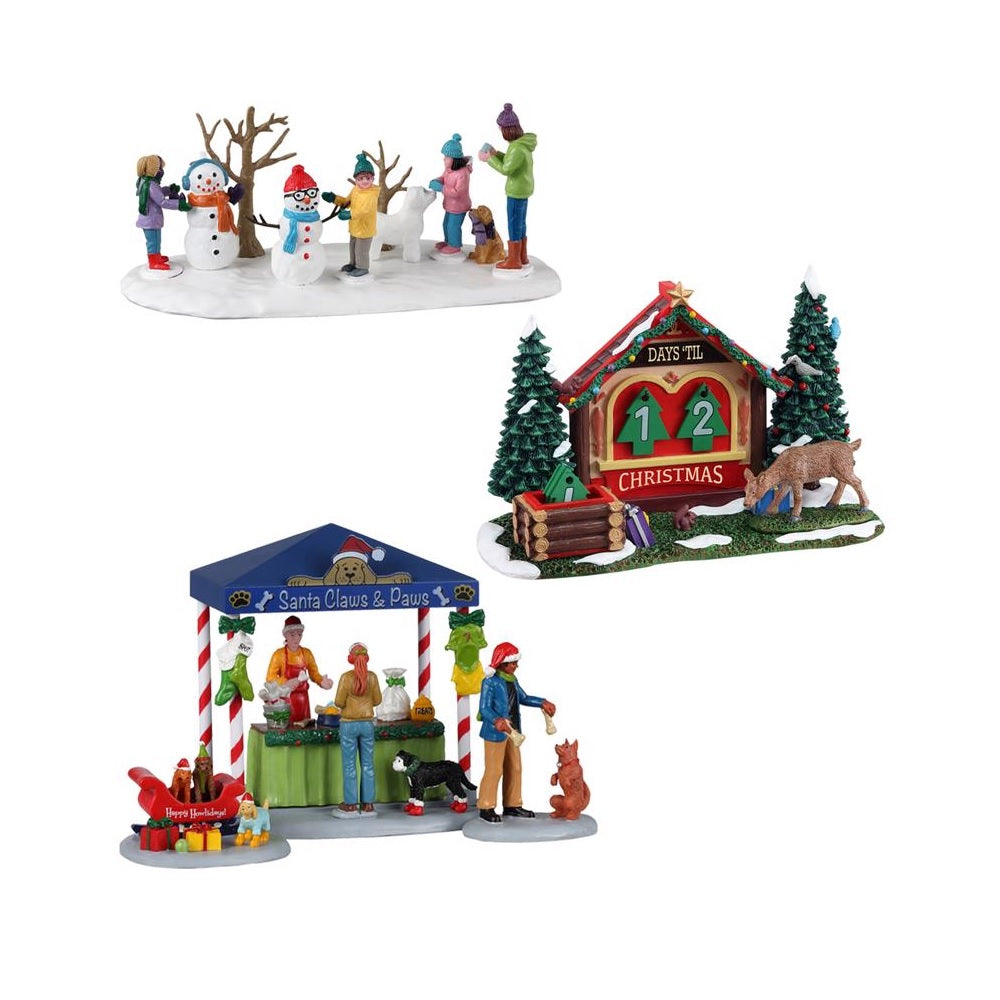 Lemax A3201 Assorted Christmas Scenes Christmas Village, Multicolored