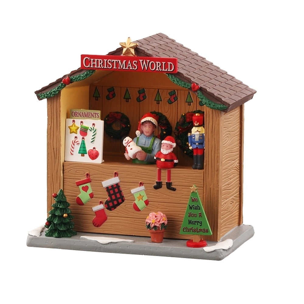 Lemax A4861 Christmas World Booth, Polyresin