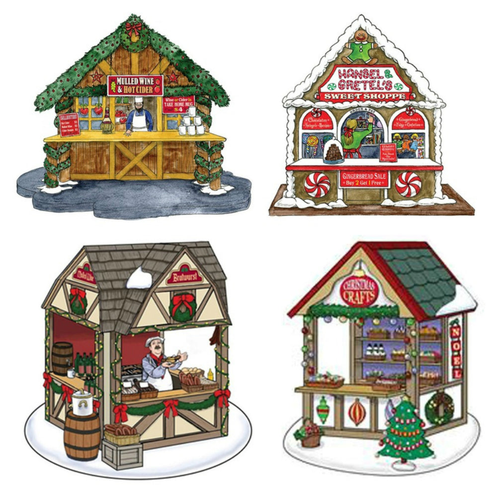 Lemax A4860 Village Collection Christmas Market, Multicolored