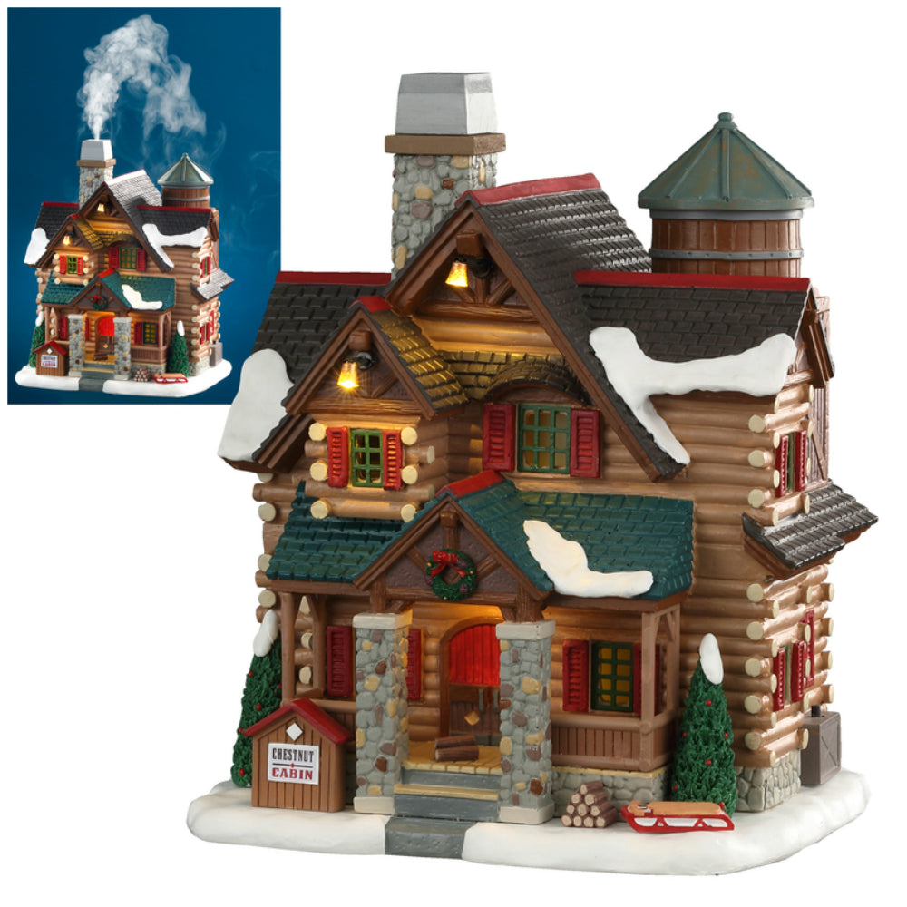 Lemax 05641 Chestnut Cabin Village Building, Multicolored